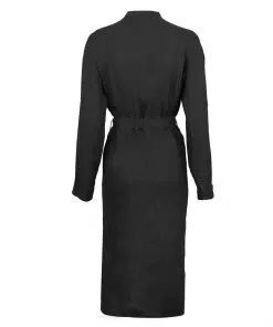 Anette Linen Dress Black