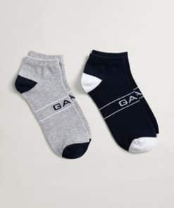 Gant Ankle Socks Men Light Grey Melange