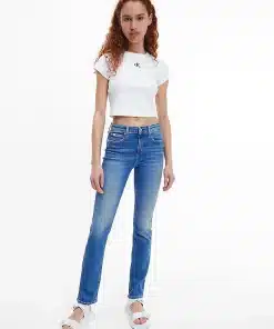 Calvin Klein High Rise Slim Jeans Denim Medium