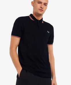 Fred Perry M3600 Pique Black/Pink Peach