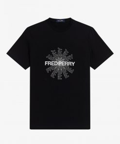 Fred Perry Graphic Tee Black