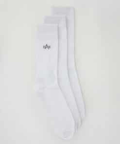 Alpha Industries Basic Socks 3 Pack White