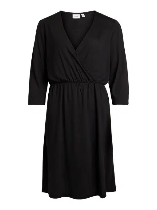Vila Mooney Wrap Dress Black
