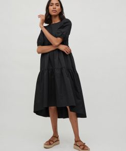 Vila Donna 2/4 Dress Black