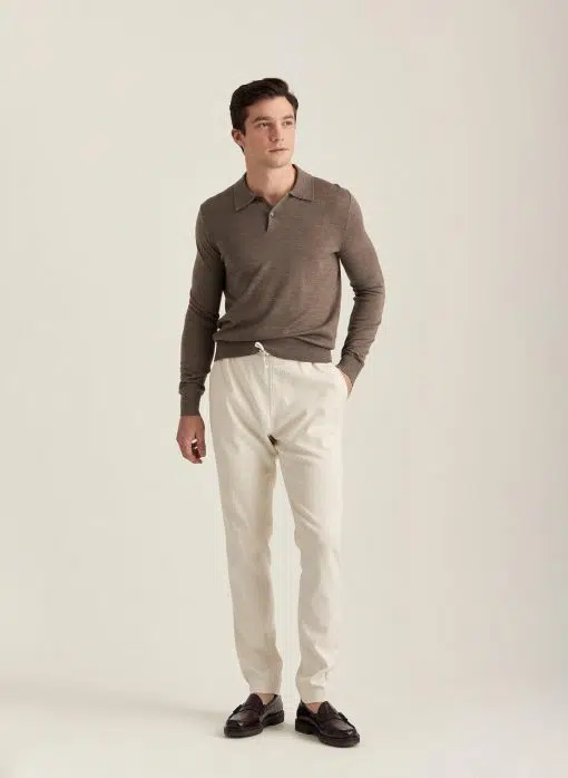 Morris Stockholm Winward Linen Pants Off White