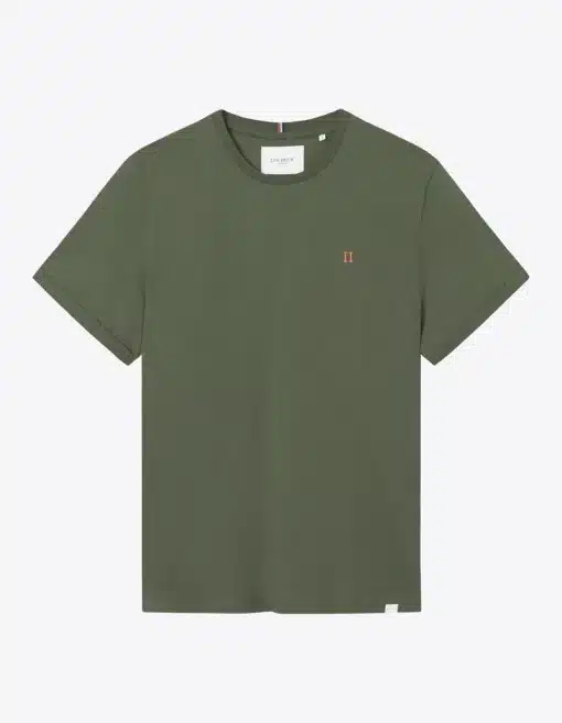 Les Deux Nørregaard T-Shirt Olive Night/Orange