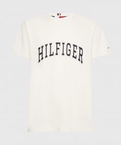 Tommy Hilfiger Arch Casual Logo Tee Ivory