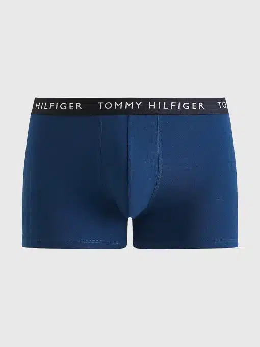 Tommy Hilfiger 3-Pack Essential Logo Waistband Trunks Twilight In/Red Alert/Hawiian Coral