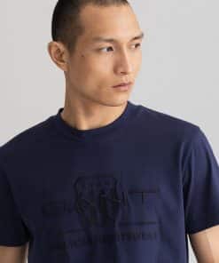 Gant Tonal Archive Shield T-shirt Evening Blue