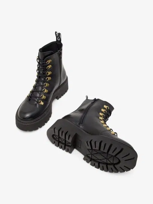 Bianco Biagarbi Hiking Boots Crust Black