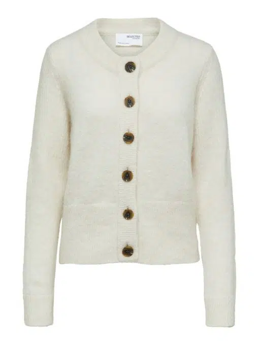 Selected Femme Sia Knit Cardigan Birch
