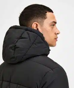 Selected Homme Harry Puffer Jacket Black