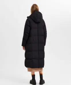 Selected Femme Nita Long Coat Black