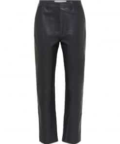 Selected Femme Marie Leather Pants Black