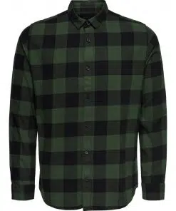 Only & Sons Gudmund Checked Shirt Green