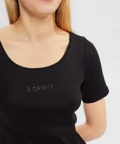 Esprit Diamond Logo T-shirt Black