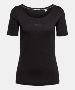 Esprit Diamond Logo T-shirt Black
