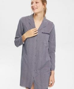 Esprit Pyjama Shirt Navy