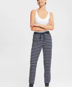 Esprit Striped Pyjama Pants Navy