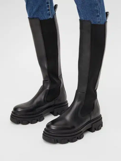 Bianco Biaginny Long Boots Black