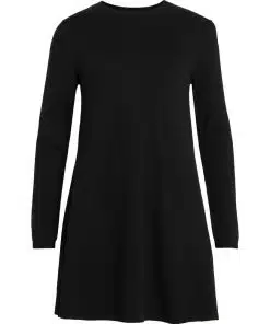 Vila Comfy L/S A-line Dress Black