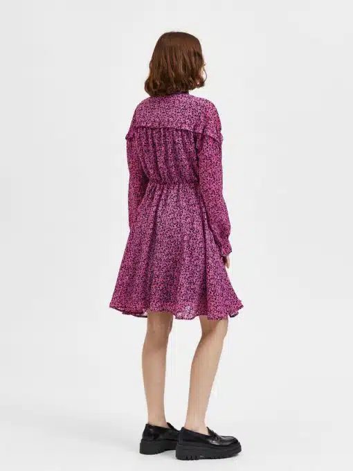 Selected Femme Quira Short Dress Phlox Pink