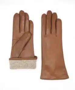 Sauso Kaisa Leather Gloves Saddle Brown