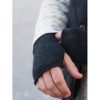 Sauso Ihanuus Knitted Fingerless Glove Charcoal Grey