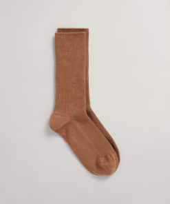 Gant Woman Merino Wool Socks Roasted Walnut