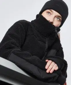Makia Women Penger Fleece Jacket Black