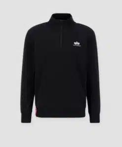 Alpha Industries Half Zip Sweater SL Black