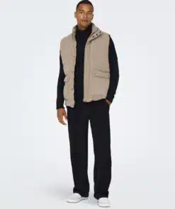 Only & Sons Cash Corduroy Puffer Chinchilla