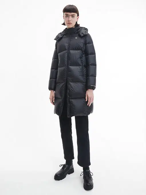 Calvin Klein Down Long Puffer Coat Black