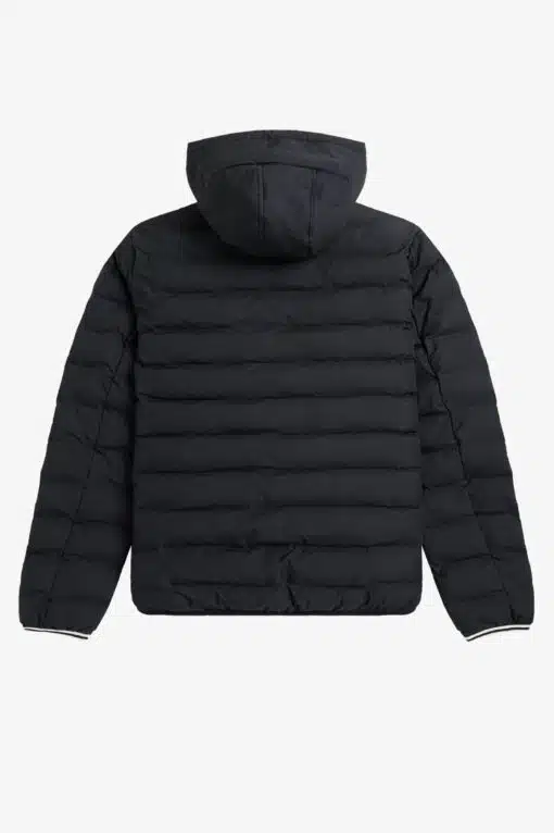 Fred Perry Hooded Insulated Jacket Black