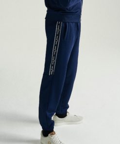 Fred Perry Taped Panel Track Pants Blue