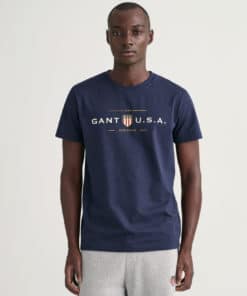 Gant Banner Shield T-shirt Evening Blue