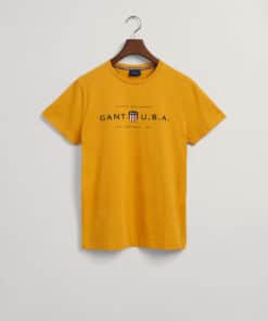 Gant Banner Shield T-shirt Ivy Gold