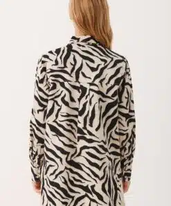Part Two Varla Shirt Zebra Print