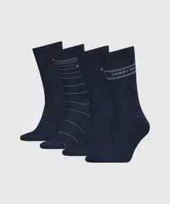 Tommy Hilfiger 4-Pack Stripe Socks Navy
