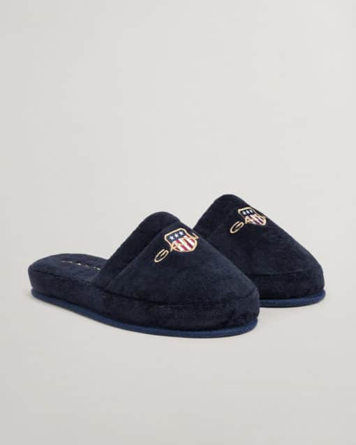 Gant Archive Shield Slippers Evening Blue