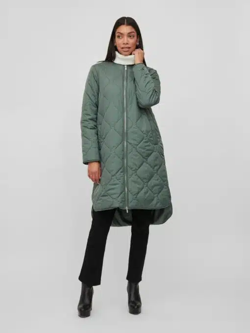 Vila Manon Quilted Jacket Duck Green