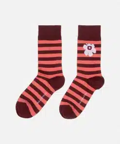 Marimekko Kasvaa Tasaraita Unikko Socks