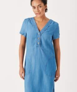 Part Two Kaminas Dress Medium Blue Denim
