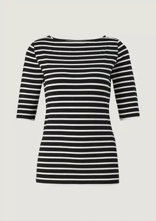 Comma, Striped T-shirt Black