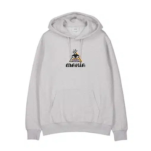 Makia Illuminati Hooded Sweatshirt Light Grey