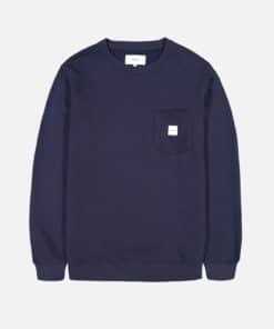 Makia Square Pocket Sweatshirt Dark Blue