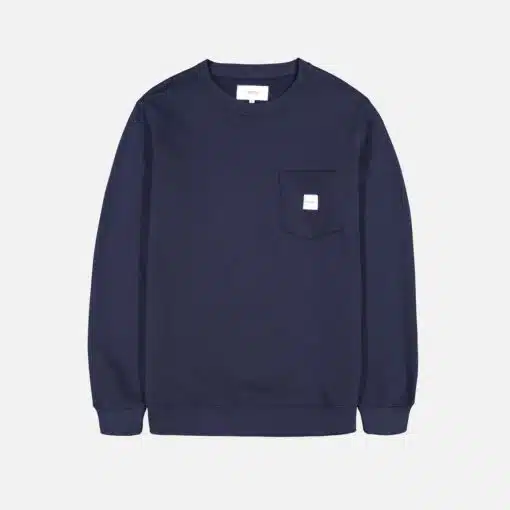 Makia Square Pocket Sweatshirt Dark Blue