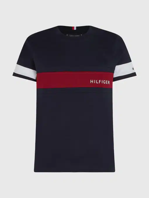 Tommy Hilfiger Colorblock Placement Tee Desert Sky