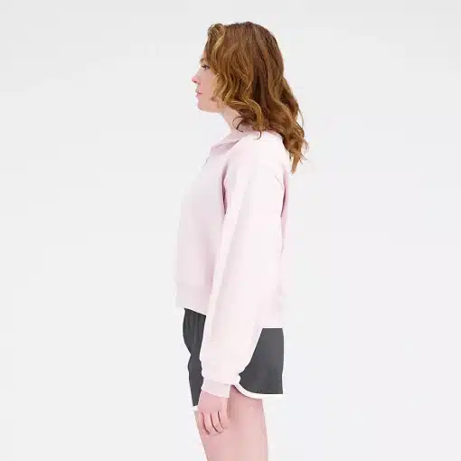 New Balance Athletics Remastered French Terry 1/4 Zip Stone Pink