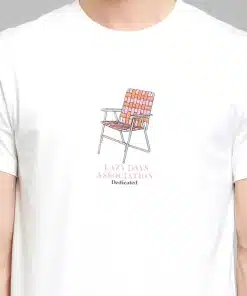 Dedicated T-shirt Stockholm Lawn Chair White
